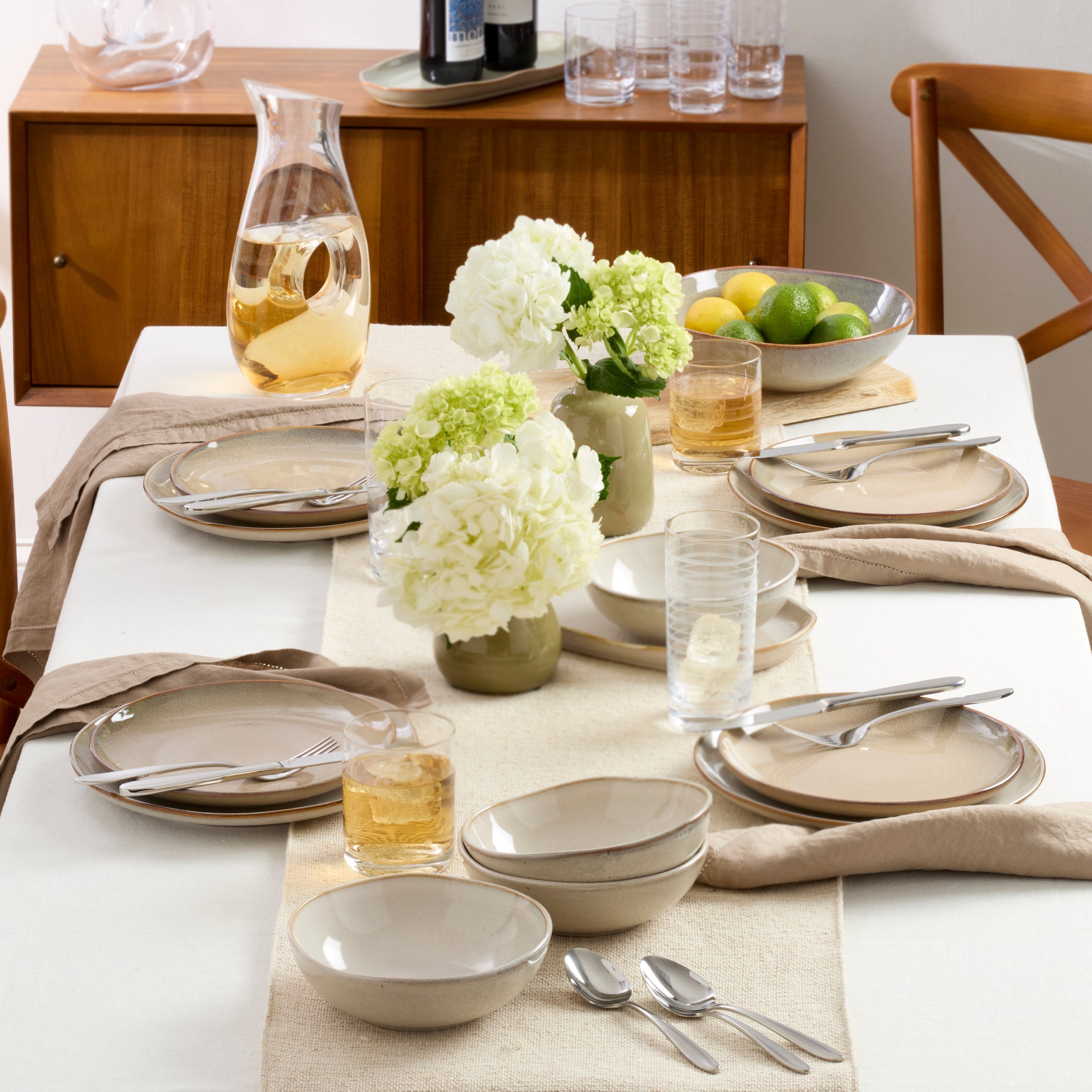 Organic Shades Oatmeal 12-Piece Dinnerware Set - Image 2