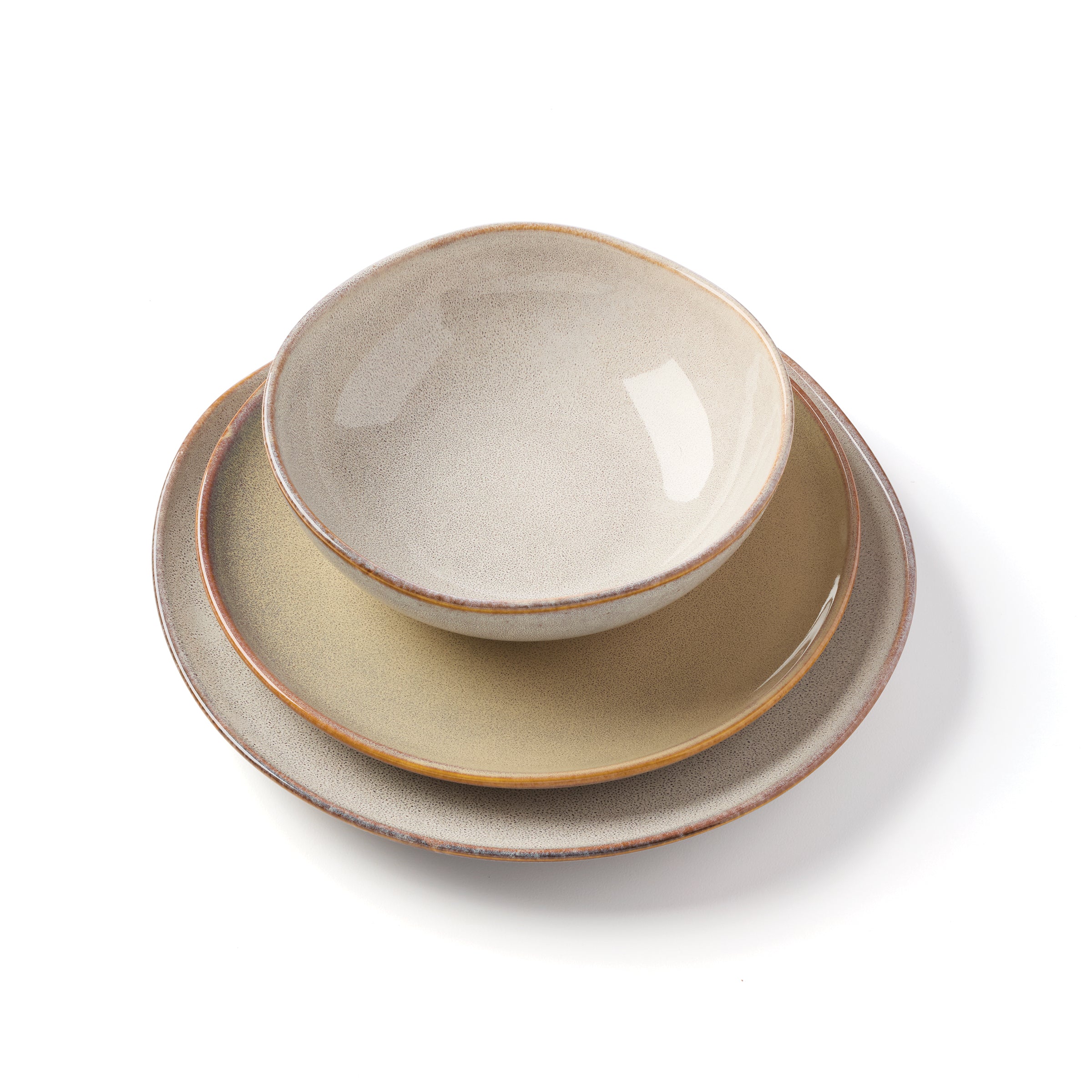 Organic Shades Oatmeal 12-Piece Dinnerware Set - Image 7
