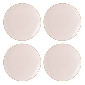 Trianna Blush Coupe Dinner Plates, Set of 4