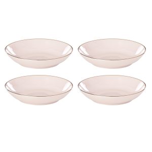 Trianna Blush Pasta Bowls, Set of 4