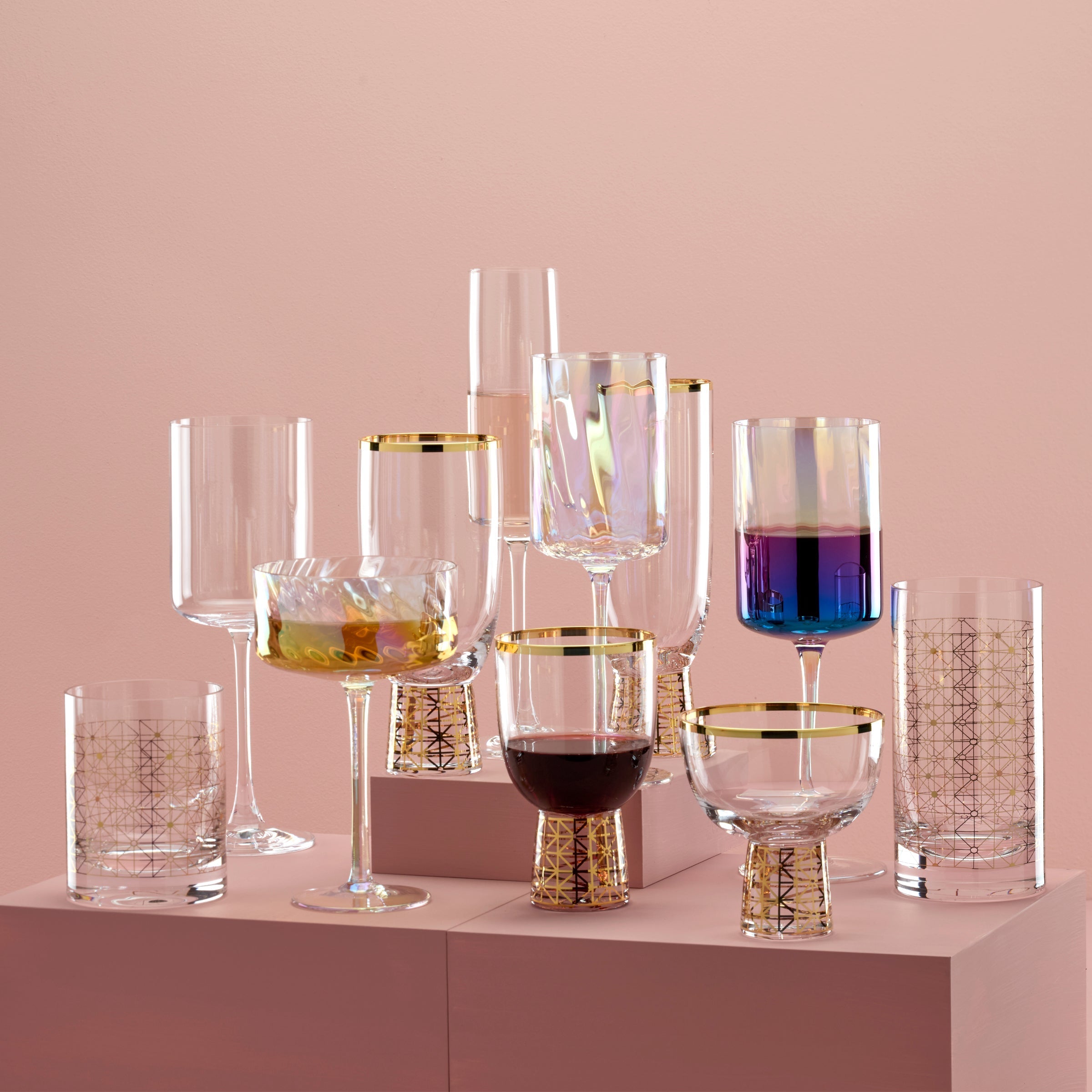 Tuscany Classics Gold Dust Double Old-Fashioned Glasses, Set of 4 - Image 4