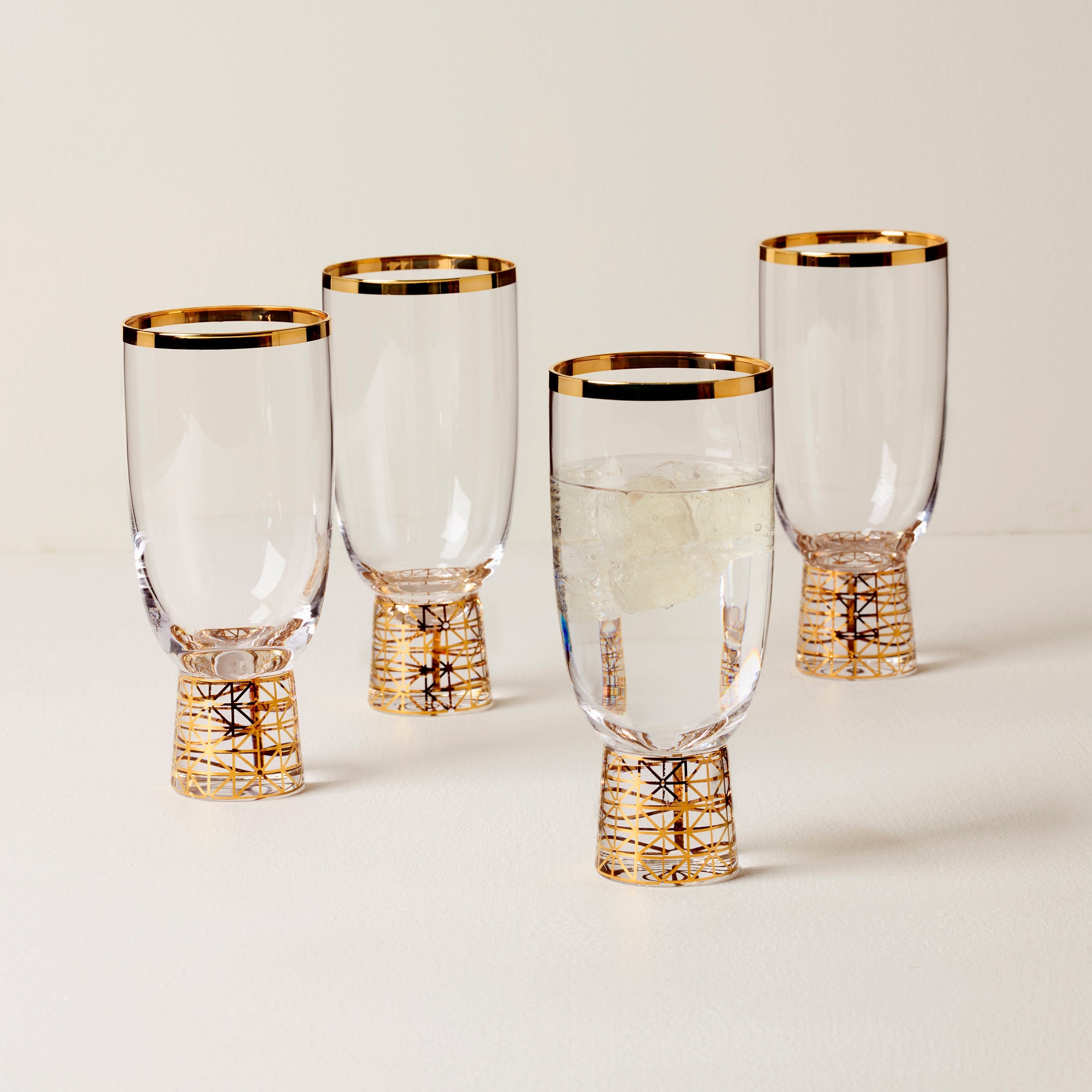 Tuscany Classics Gold Frost All-Purpose Glasses, Set Of 4 - Image 2