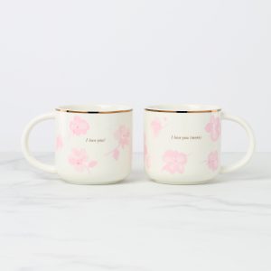 Spring Pansies Mugs, Set of 2