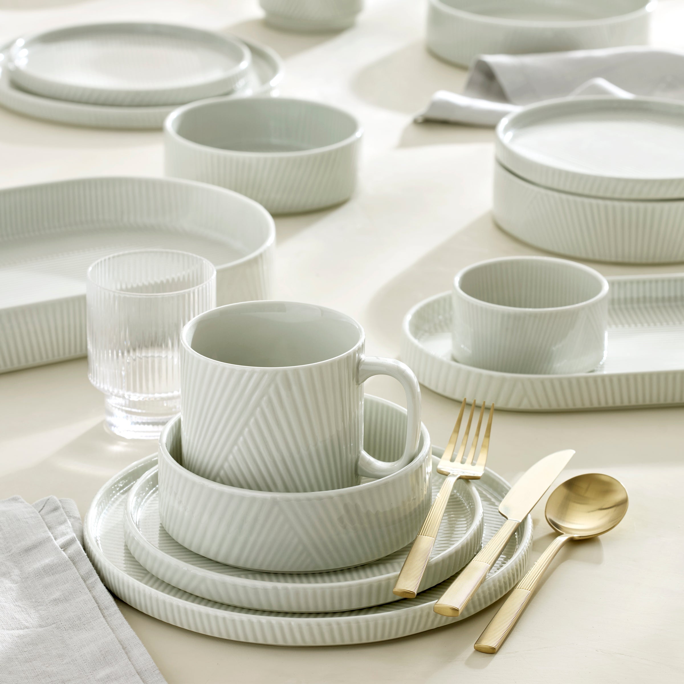 Modulus Champagne Satin 20-Piece Flatware Set - Image 6