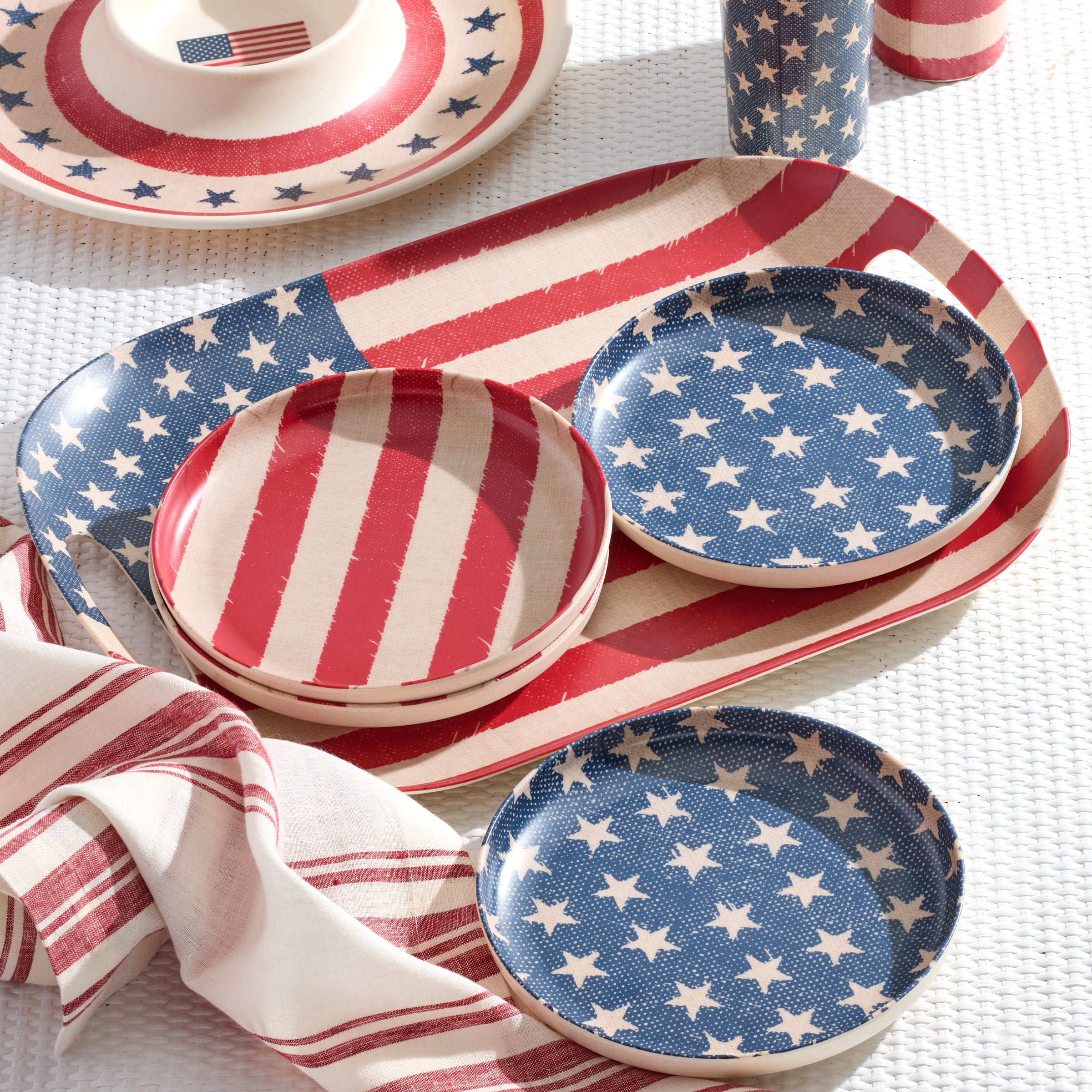 Vintage Americana Accent Plates, Set Of 4 - Image 2