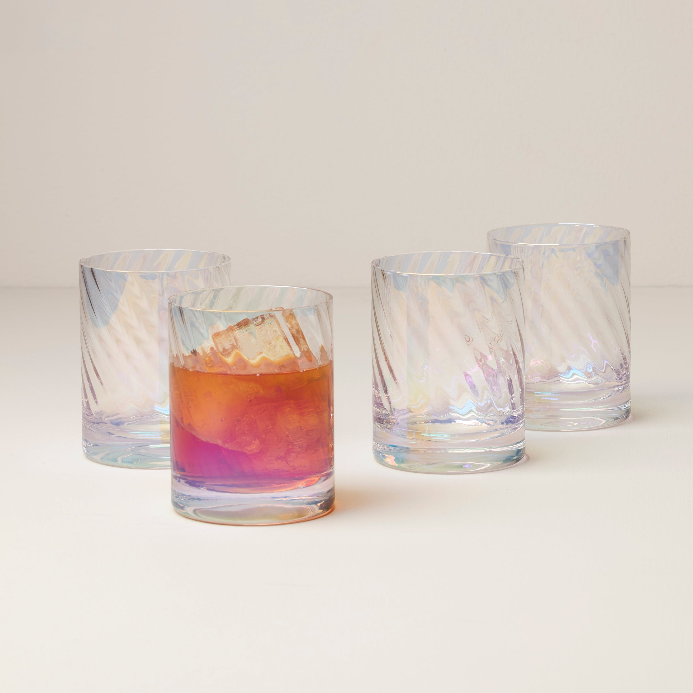 Tuscany Classics Iridescent Double Old-Fashioned Glasses, Set of 4 - Image 2
