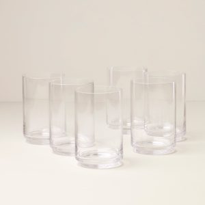 Tuscany Stackable Glass Coolers, Set of 6