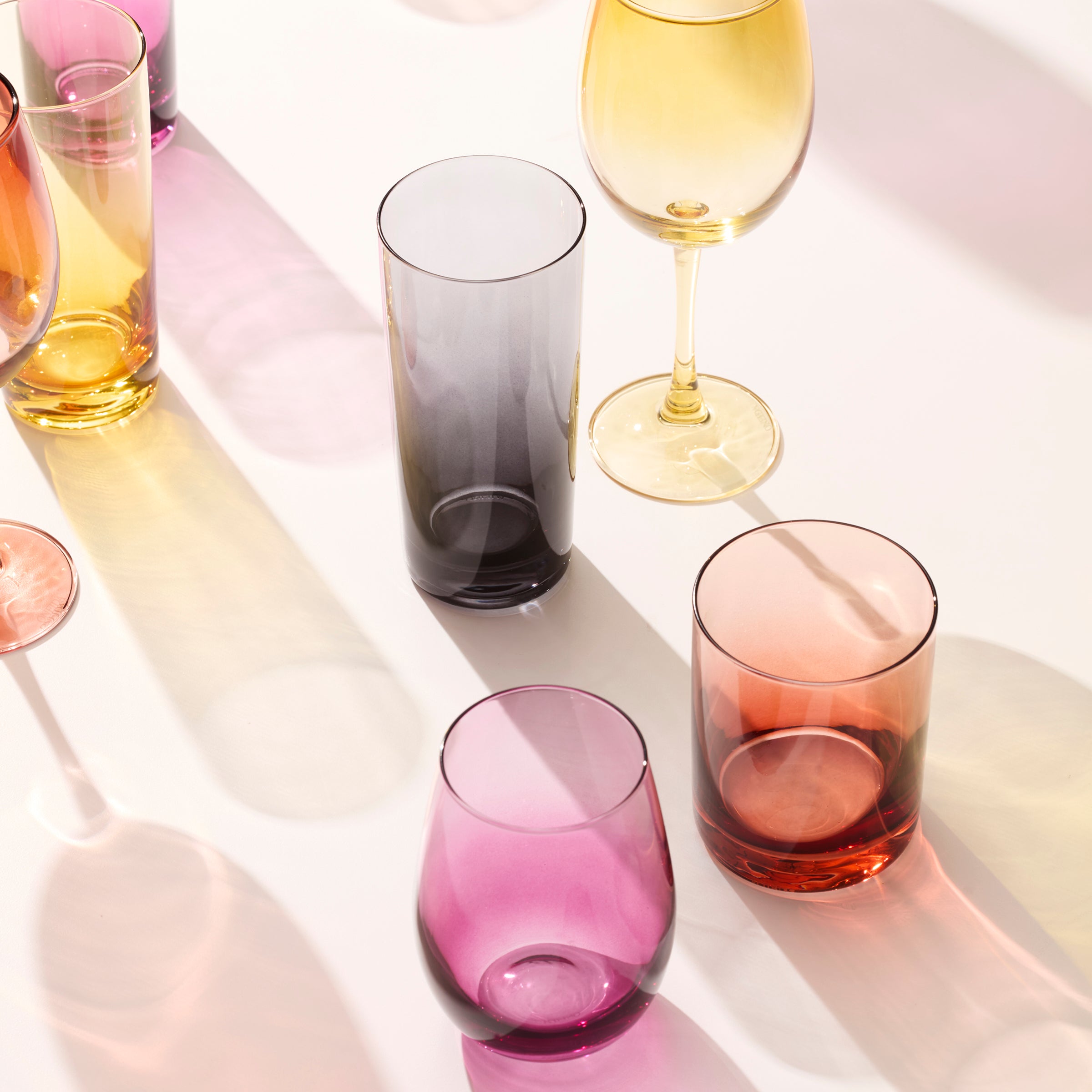 Golden Hour Double Old-Fashioned Glasses, Set of 4 - Image 9