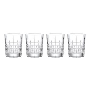 Deklan Crystal Double Old-Fashioned Glasses, Set of 4