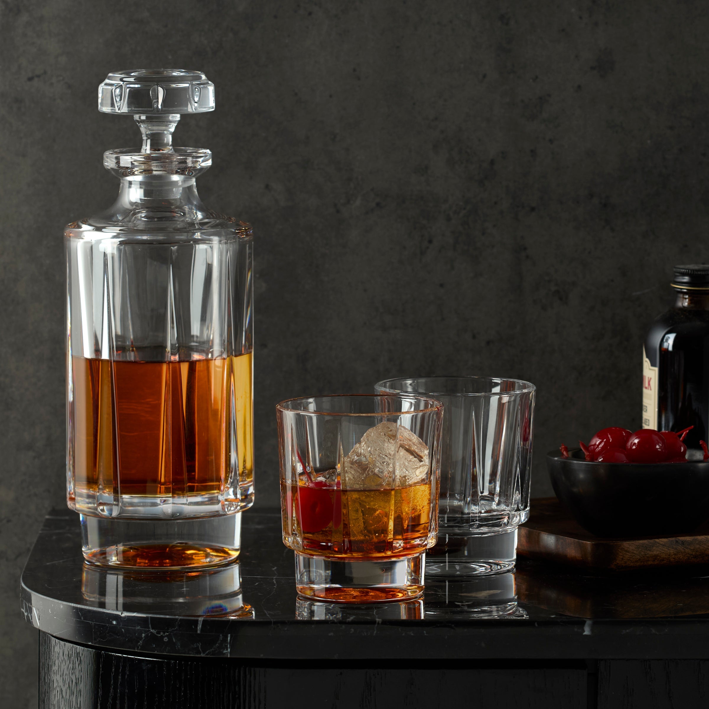 Estate Crystal Double Old-Fashioned Glasses, Set of 4 - Image 3