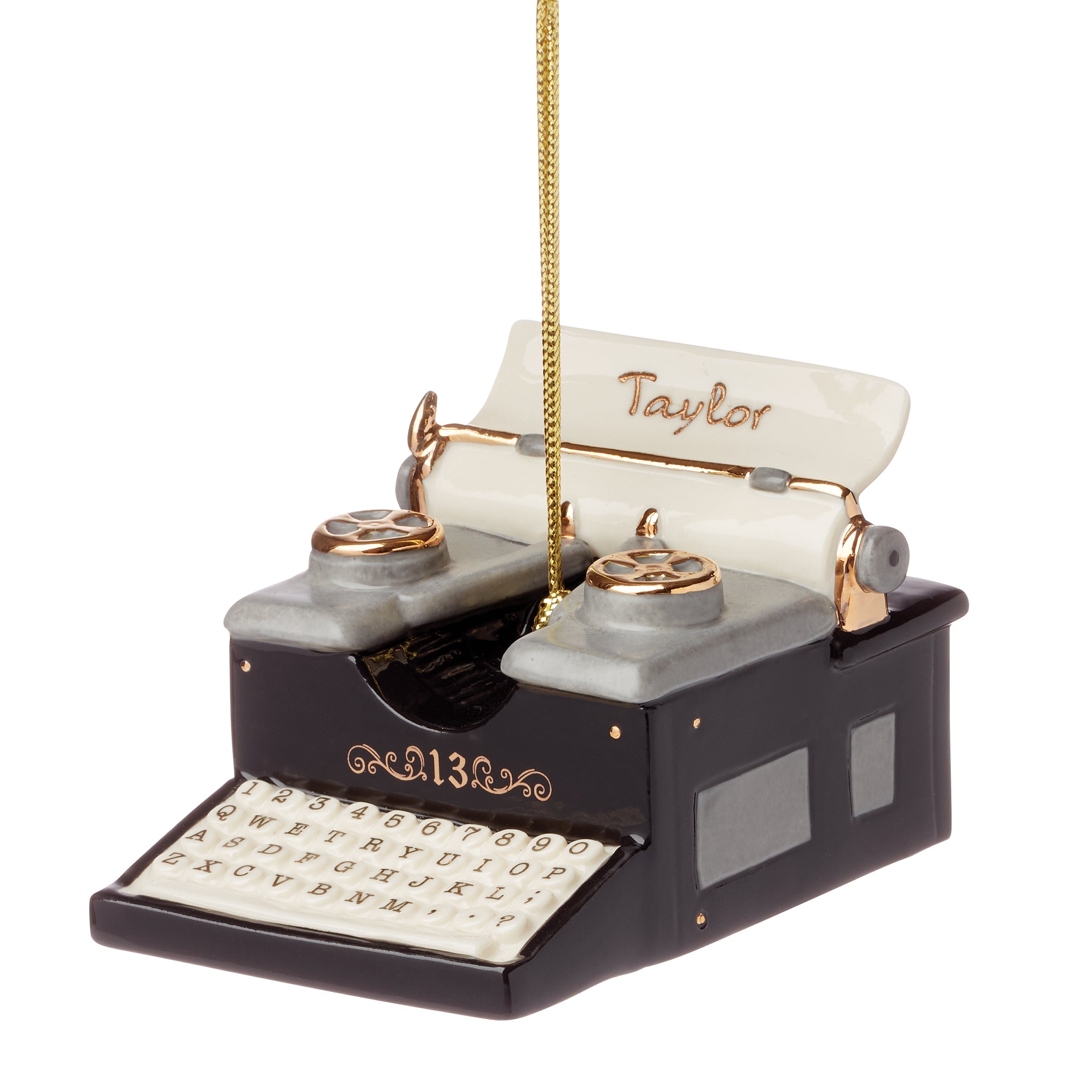 Personalized Typewriter Ornament - Image 9