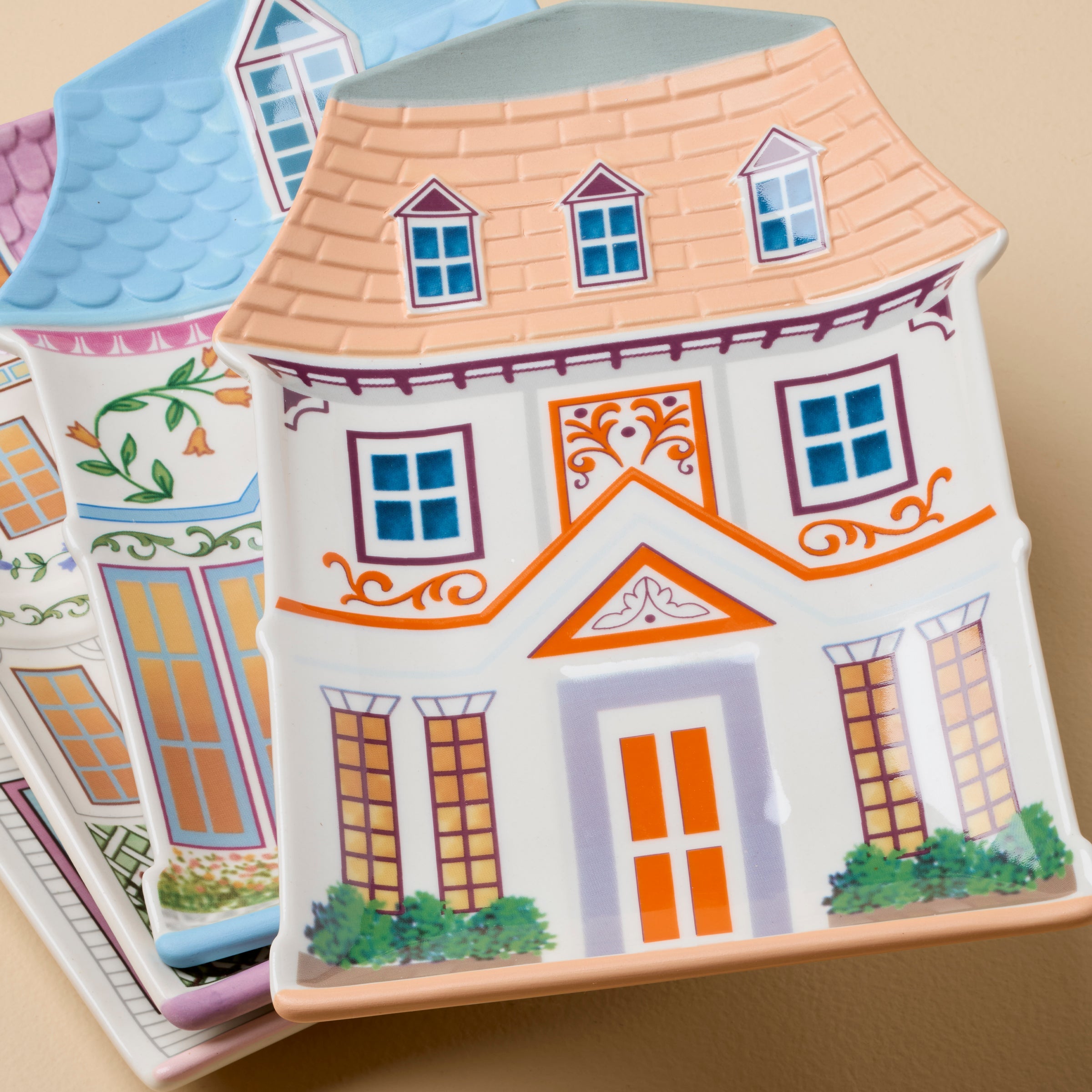 Lenox Spice Village House Accent Plates, Set of 4 - Image 4