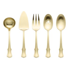 James Street Satin Champagne 5 Piece Hostess Set