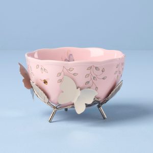 Butterfly Meadow Bowl with Stand