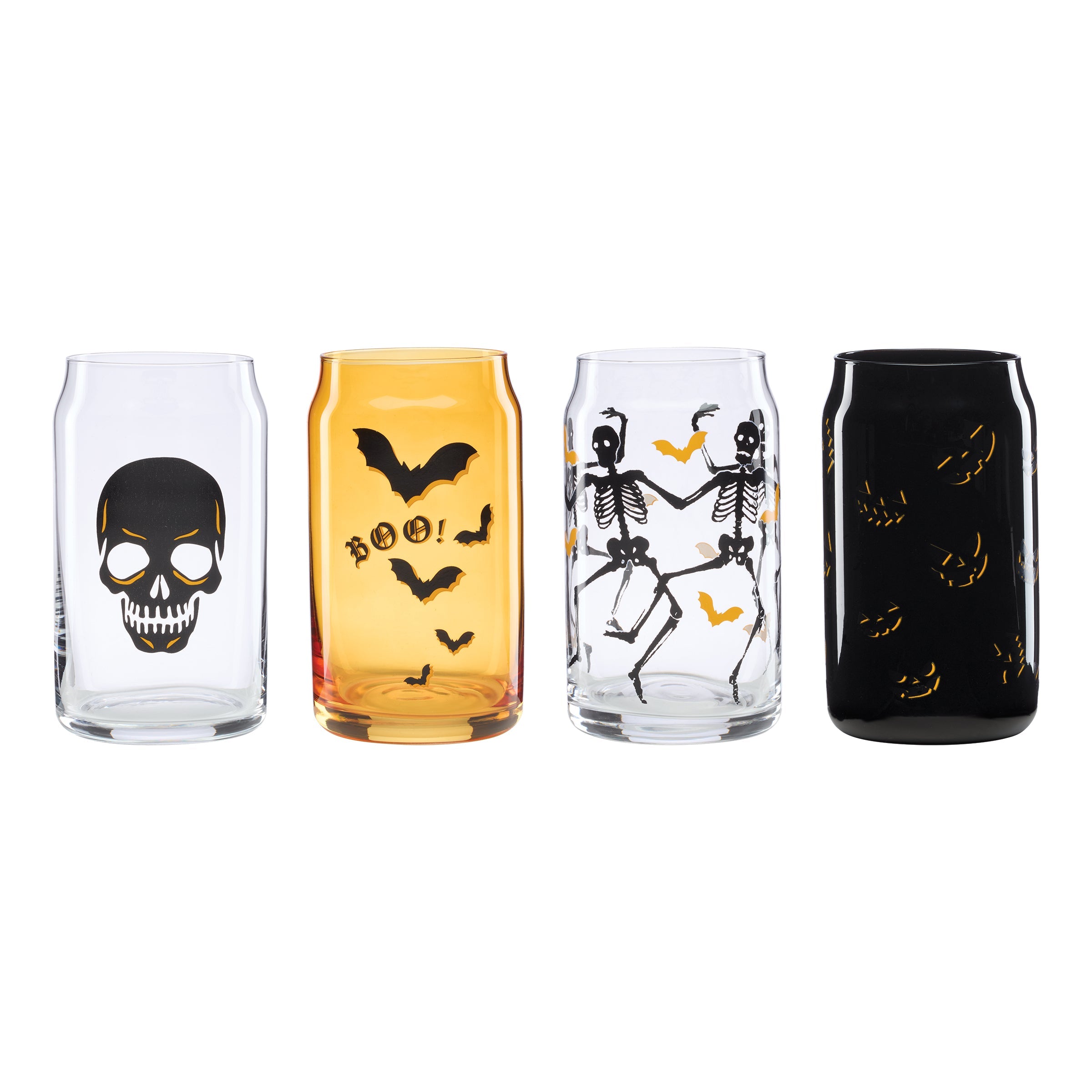 Vintro Halloween Can Cooler Glasses, Set of 4