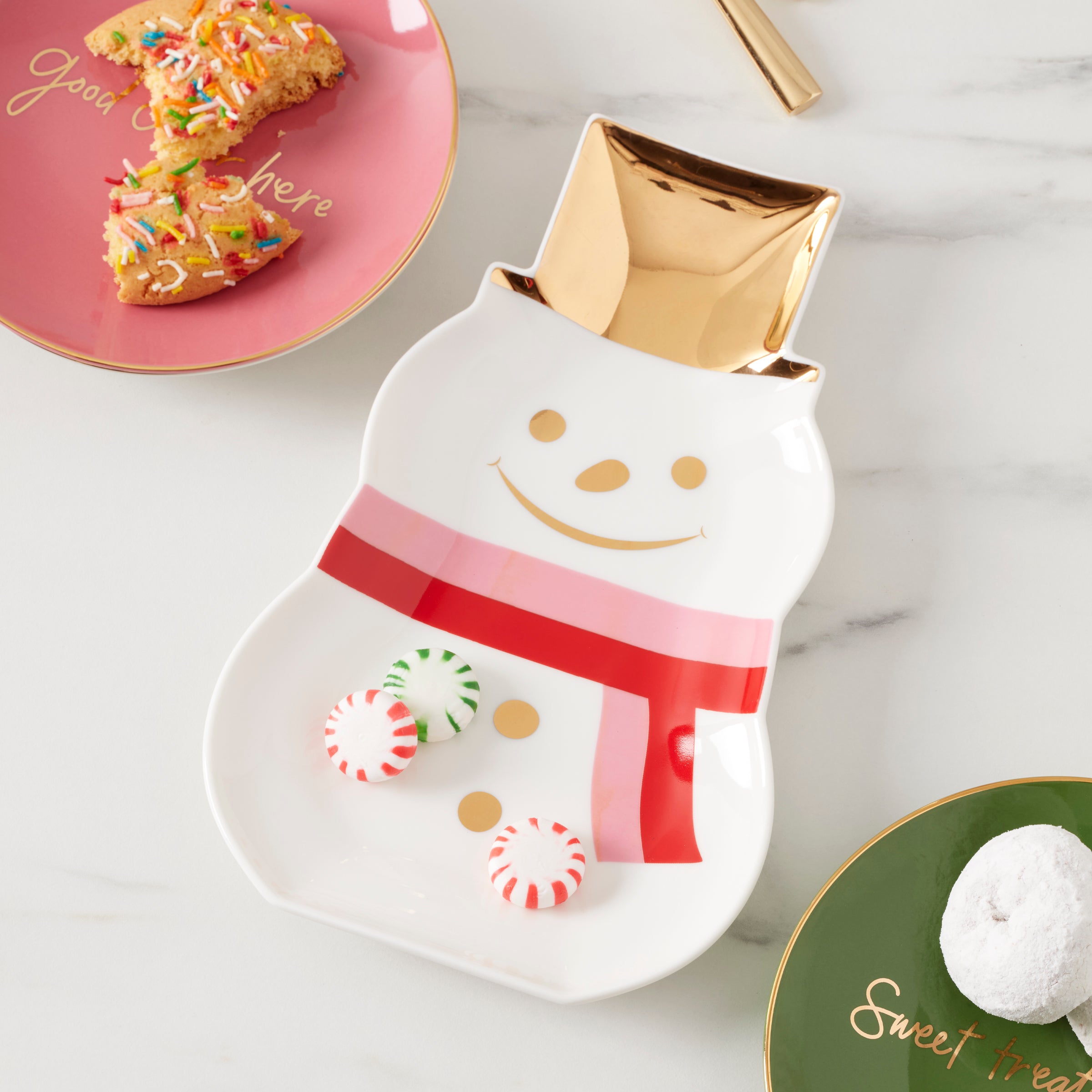 Be Jolly Snowman Candy Dish - Image 3
