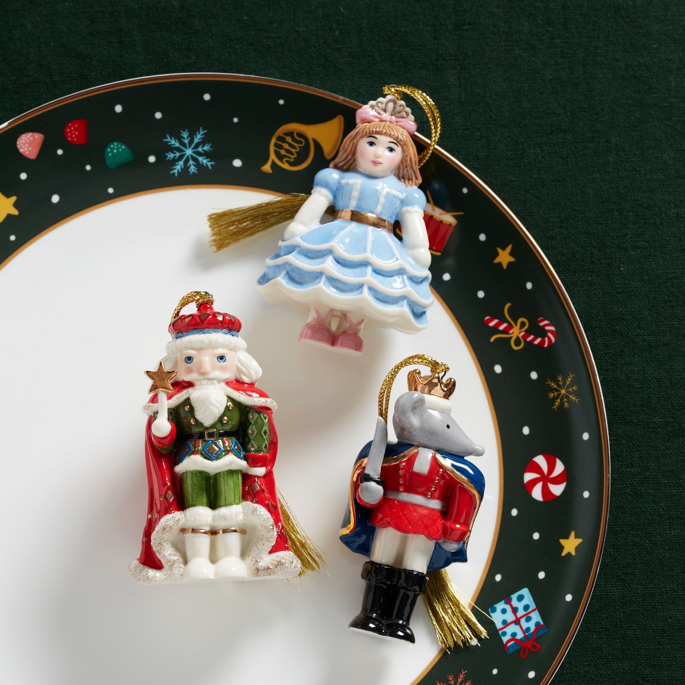 Nutcracker Ballet 3-Piece Ornament Set - Image 4