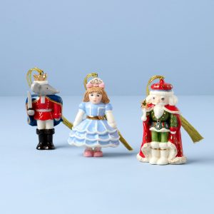 Nutcracker Ballet 3-Piece Ornament Set