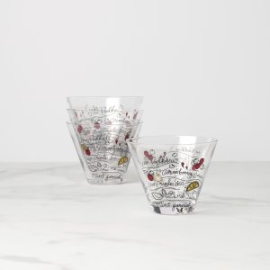 Make Merry Stemless Martini Glasses, Set of 4