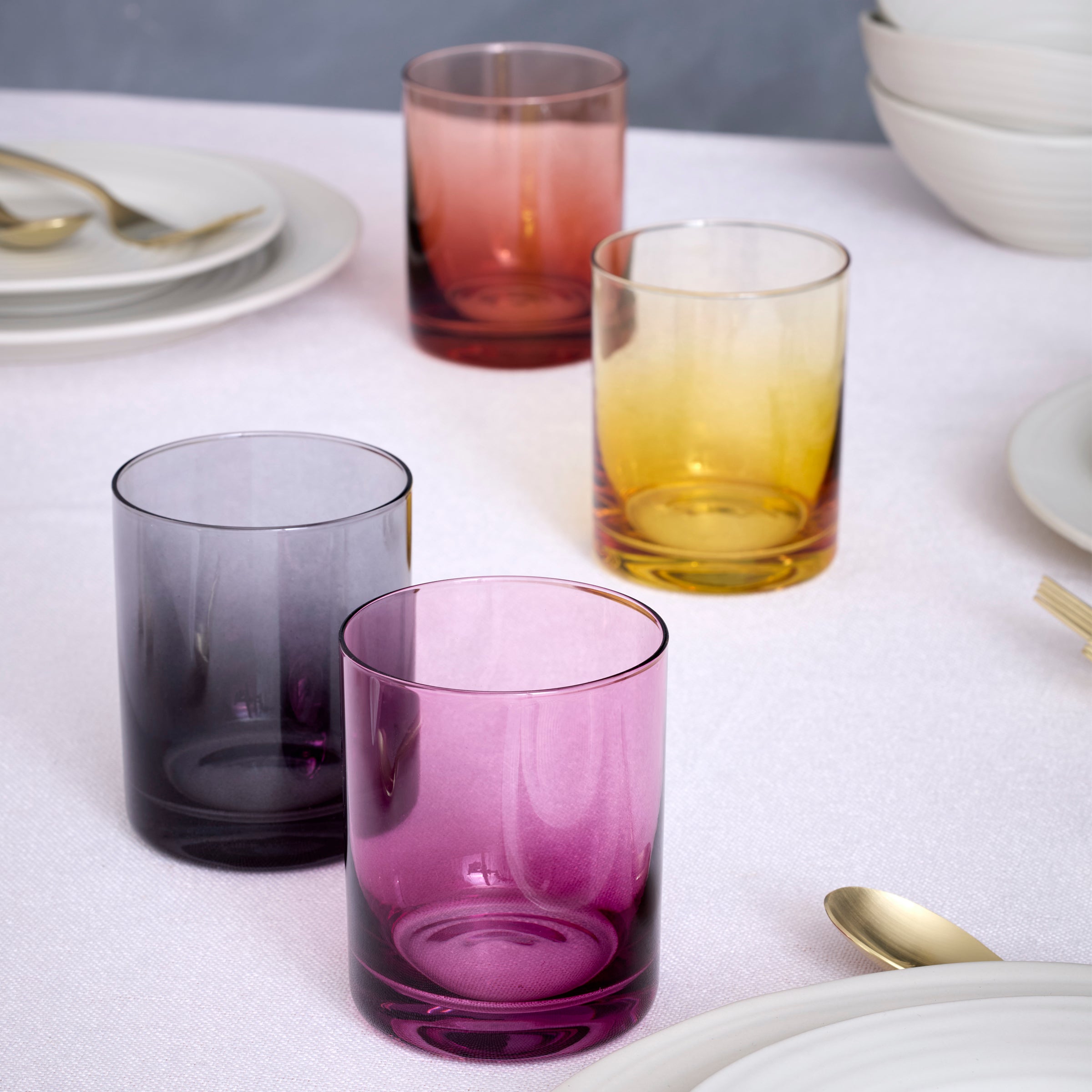 Golden Hour Double Old-Fashioned Glasses, Set of 4 - Image 7