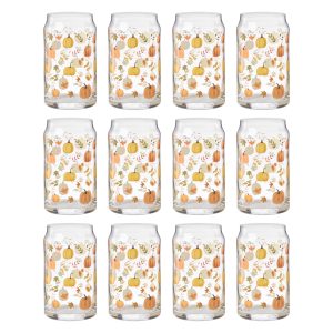 Harvest Can Cooler Glasses, Set of 12