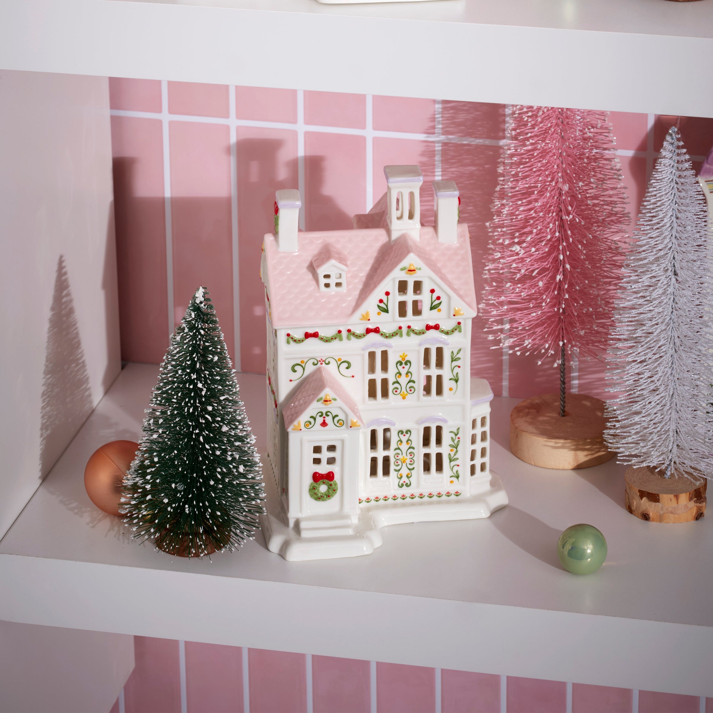 Lenox Holiday Village Lit Christmas House Figurine - Image 7