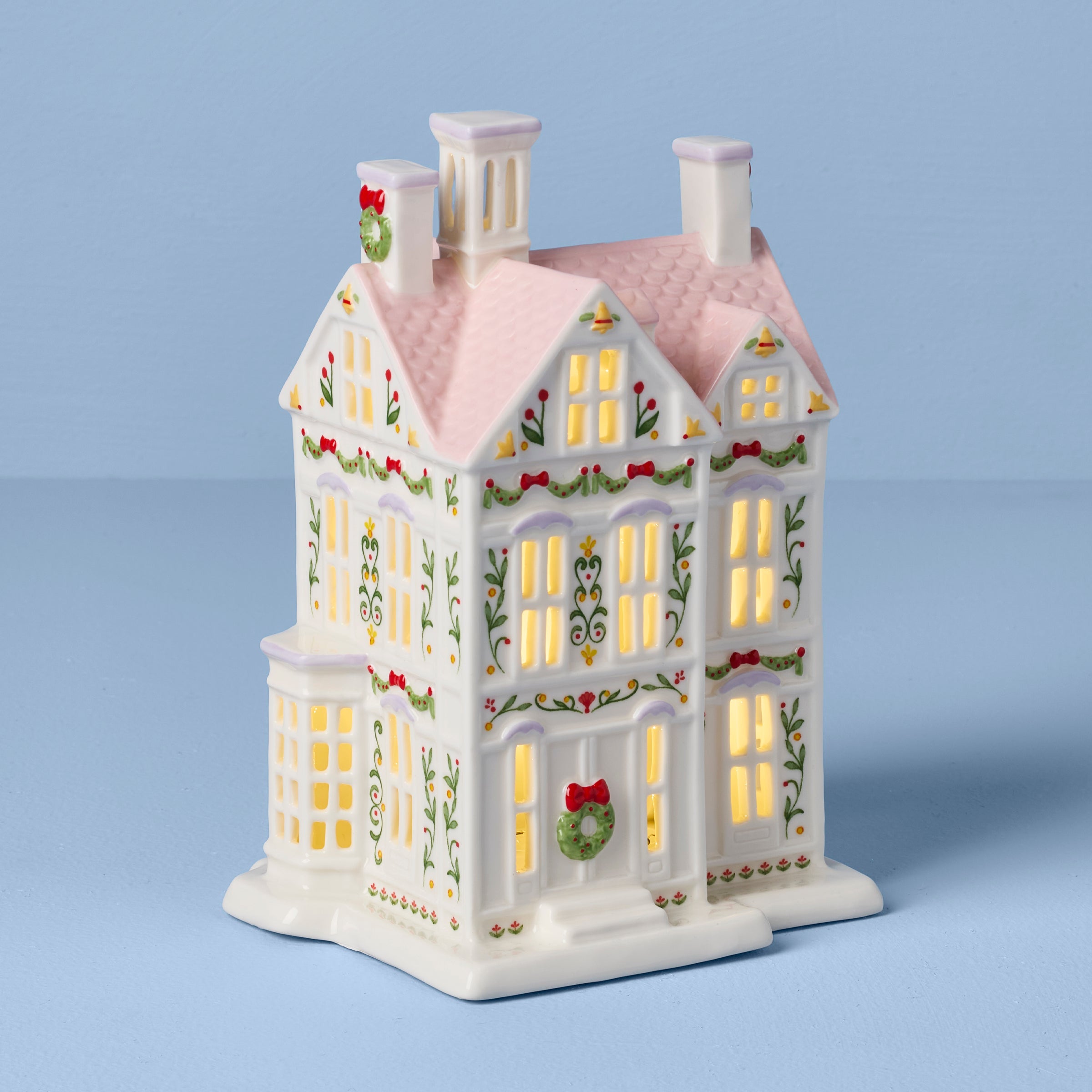 Lenox Holiday Village Lit Christmas House Figurine - Image 4