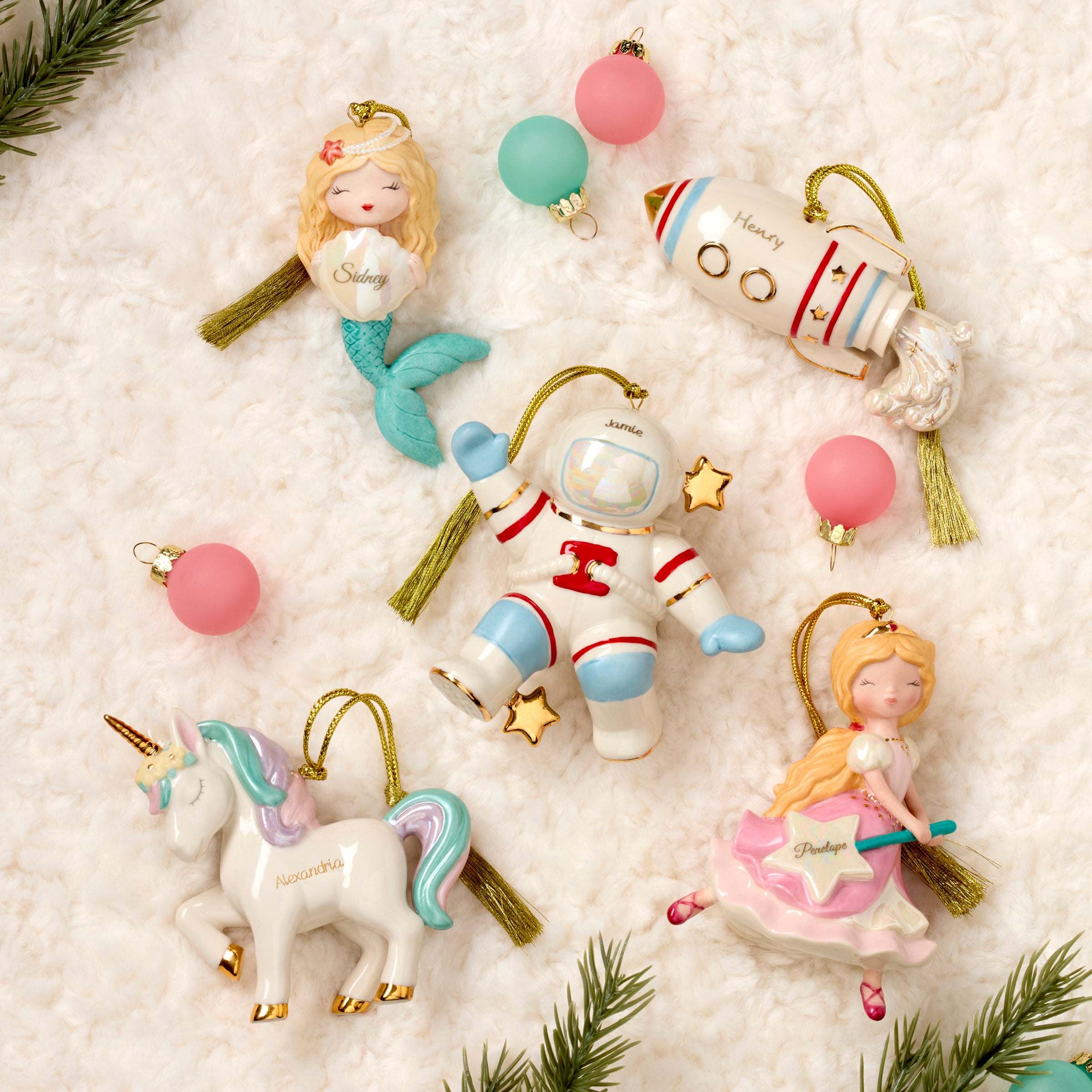 Personalized Prancing Unicorn Ornament - Image 7