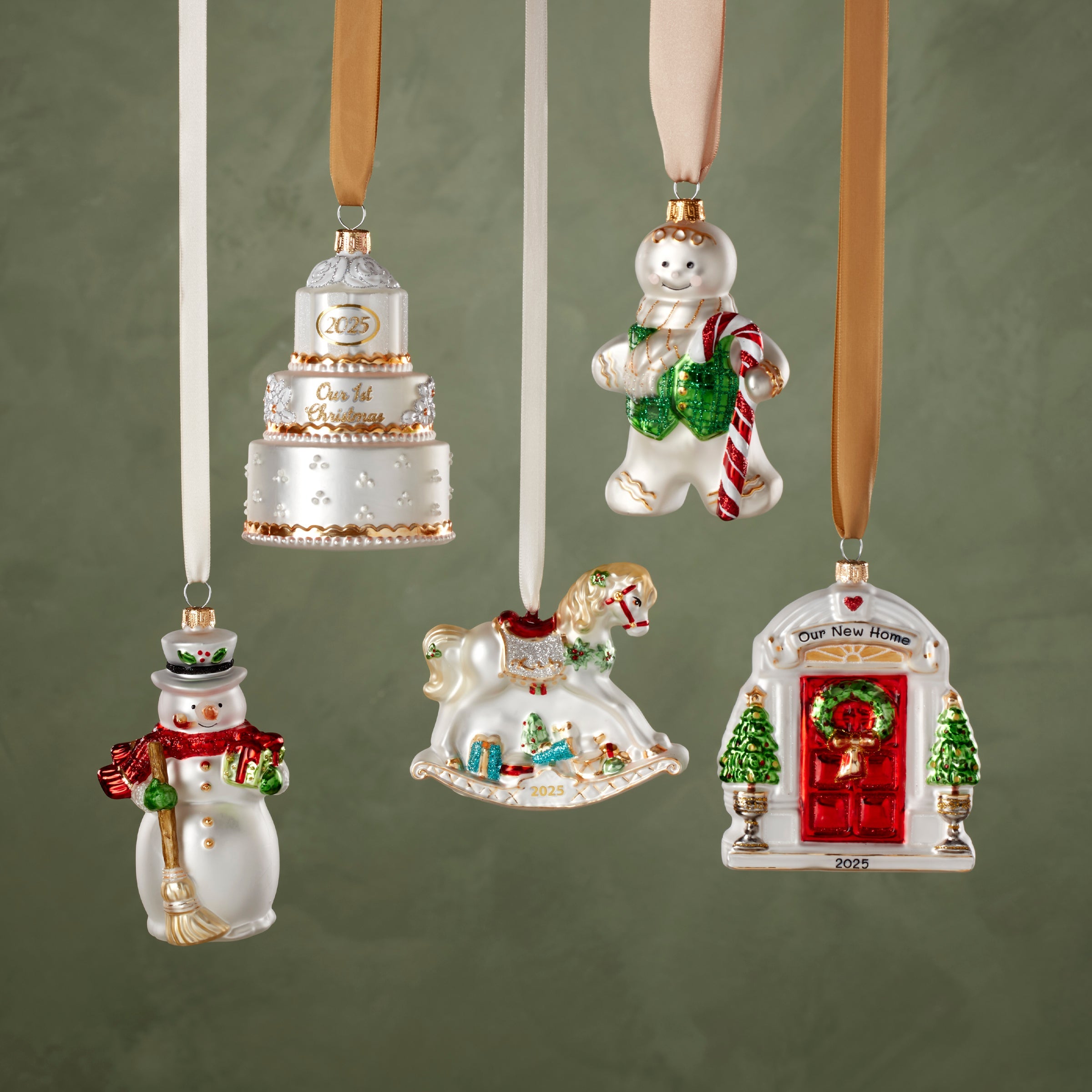 Blown Glass Snowman Ornament - Image 5