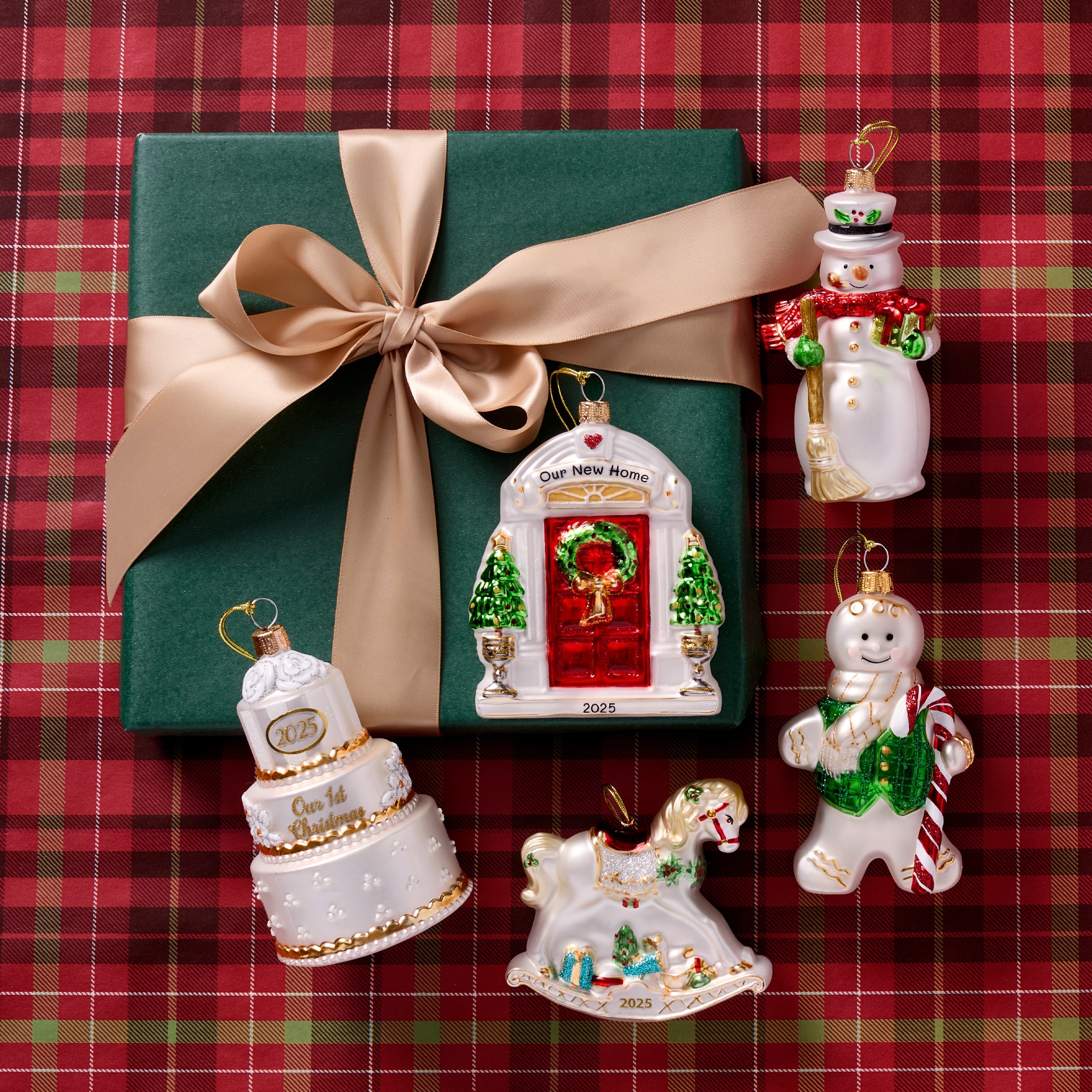 Blown Glass Snowman Ornament - Image 4