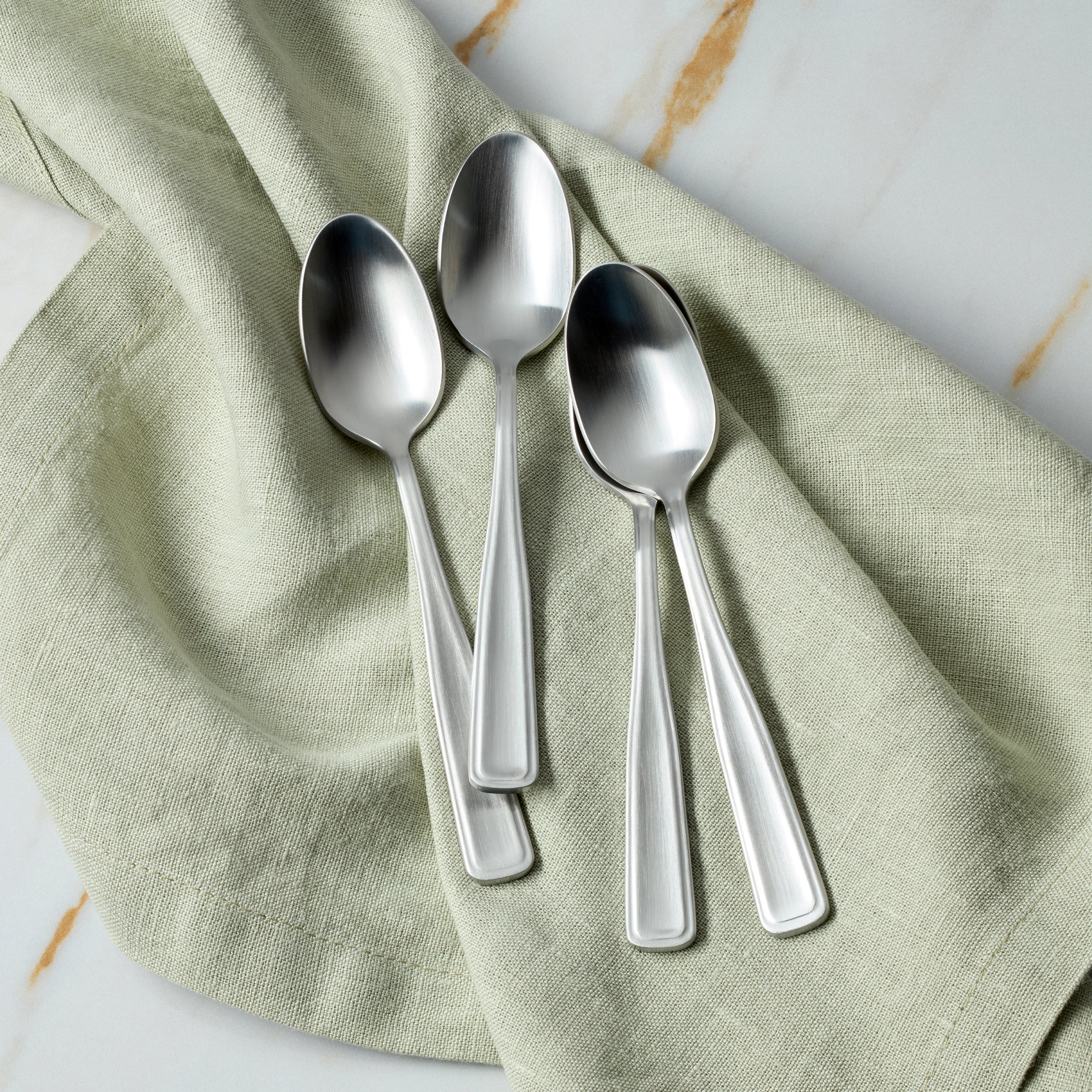 Reid Satin Teaspoons, Set of 4 - Image 2