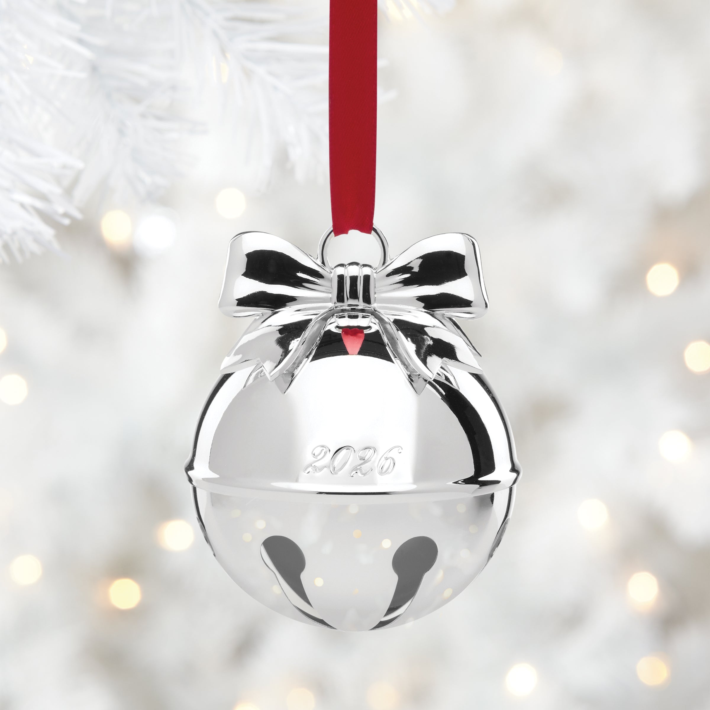2026 Jingle Bell Silverplate Ornament - Image 2