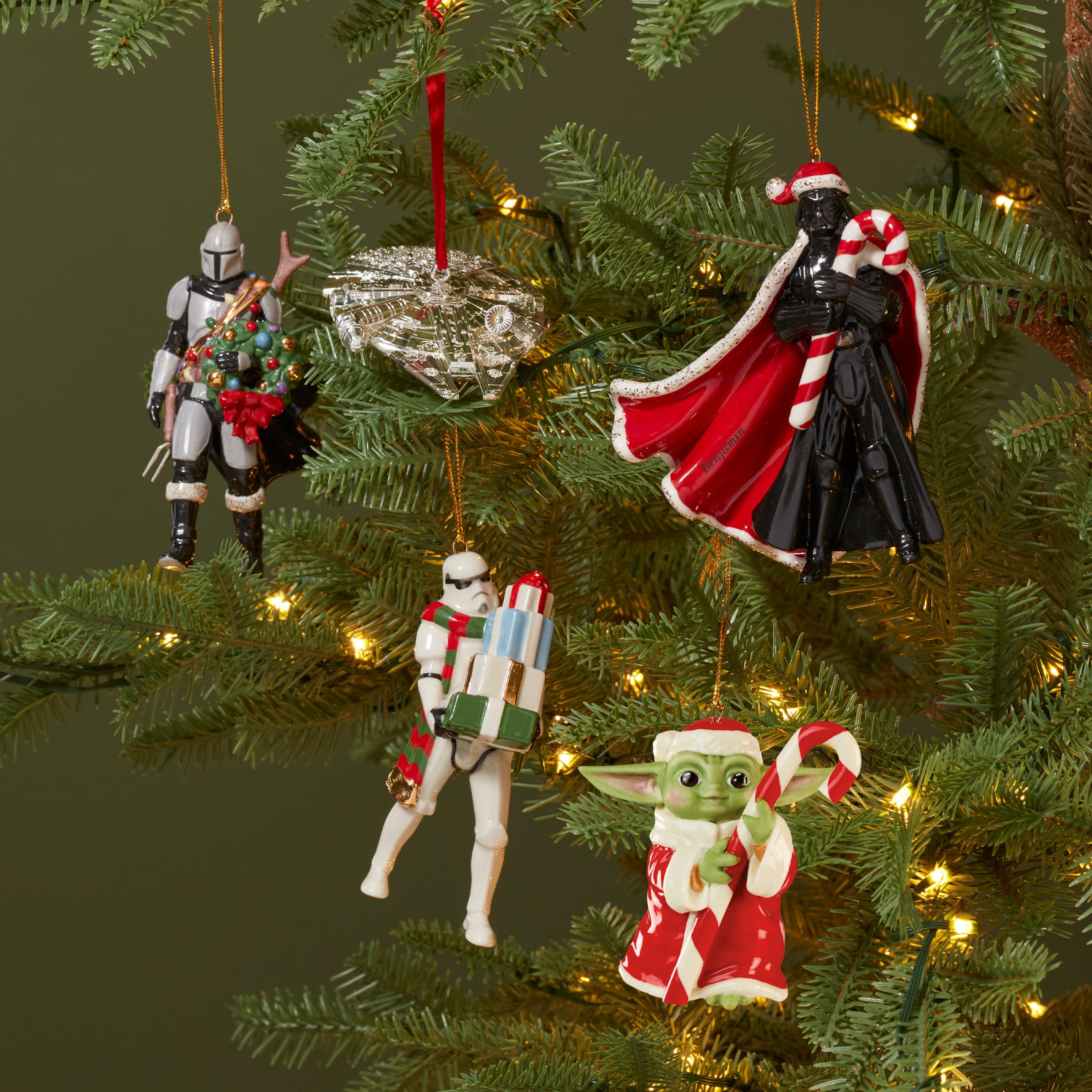 Grogu with Candy Cane Ornament - Image 6