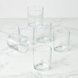 24 Seven Clear Medium Tumblers, Set of 6