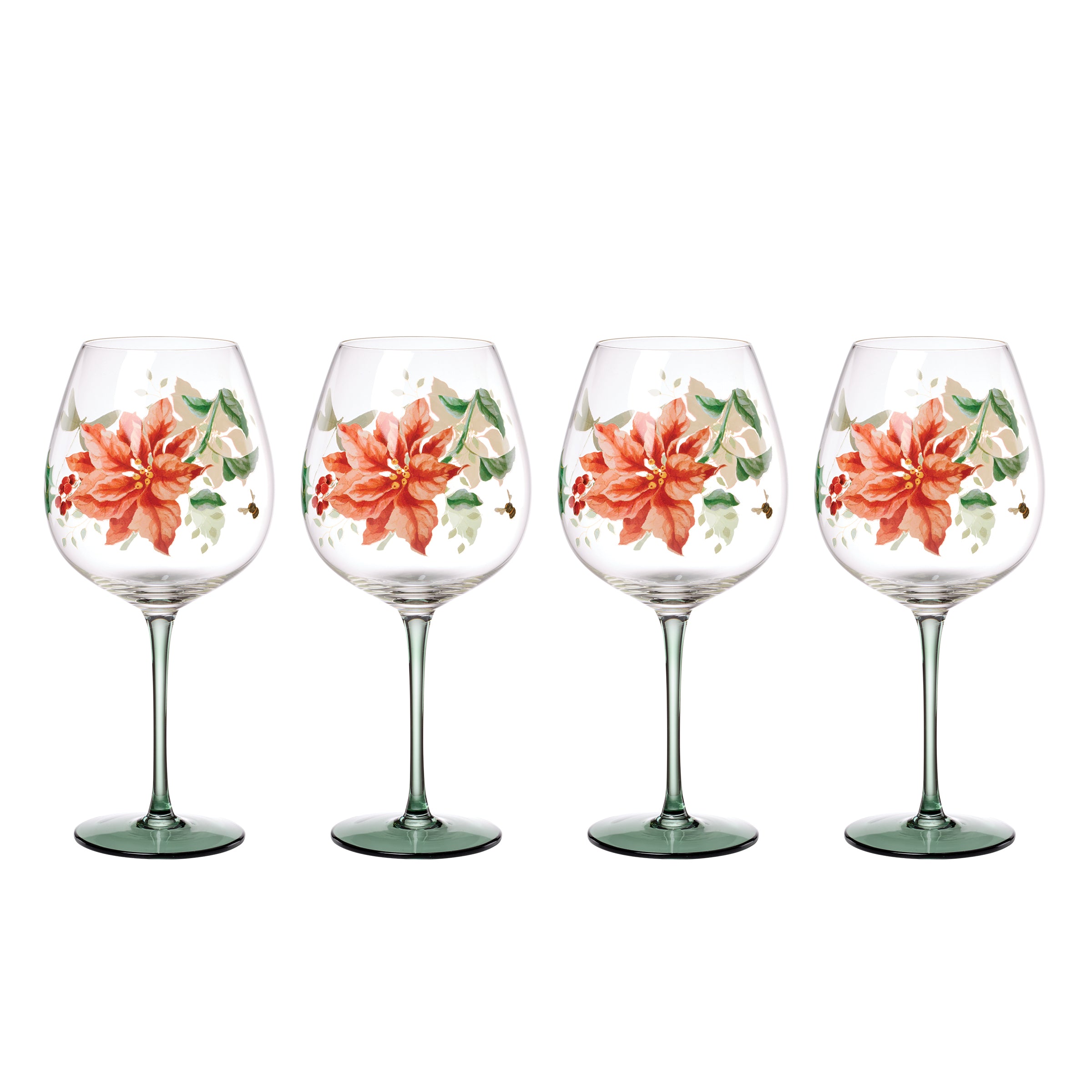 Butterfly Meadow Holiday Balloon Glasses, Set of 4 - Image 5