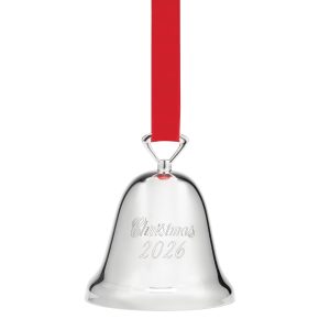 2026 Silverplate Christmas Bell Ornament