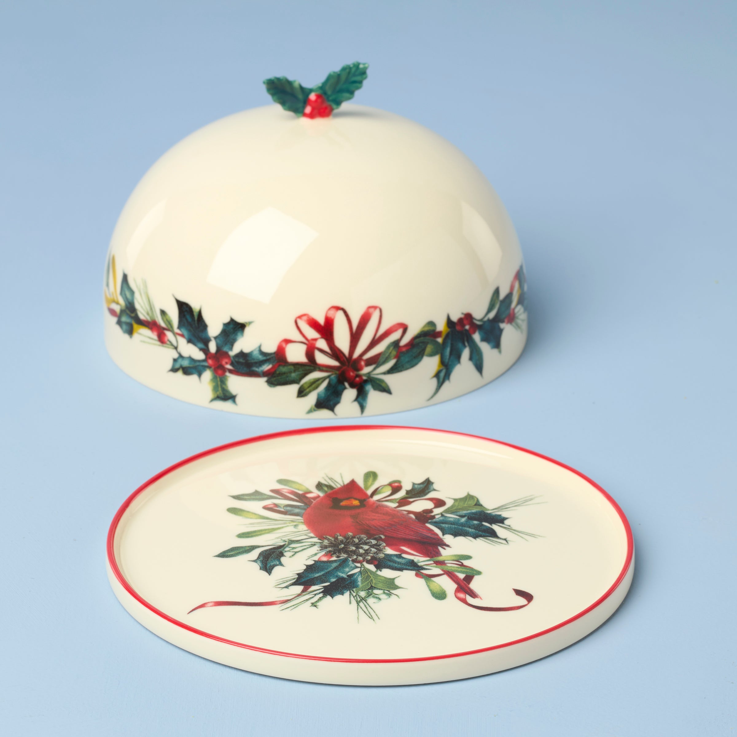 Winter Greetings Small Covered Dish - Image 2