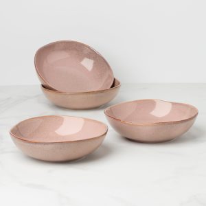 Organic Shades Clay Pasta Bowls, Set of 4