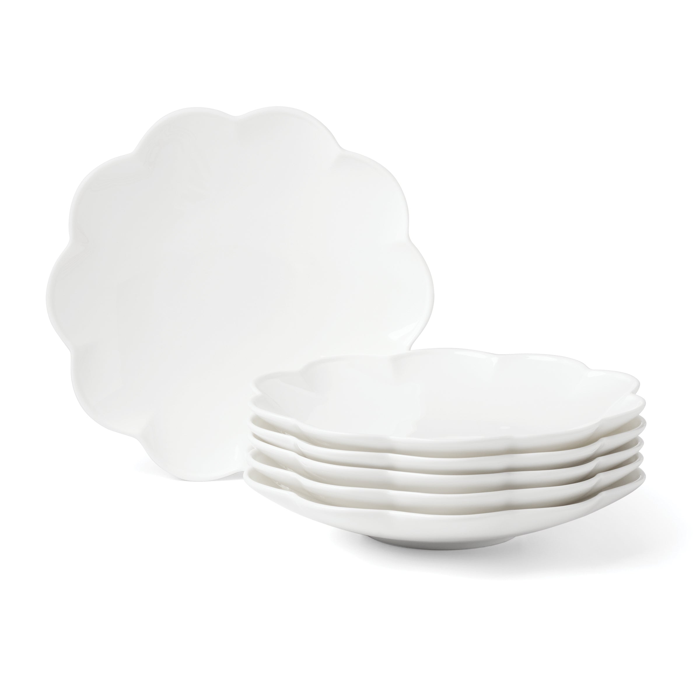 Studio 1414 Scallop Accent Plates, Set of 6 - Image 6