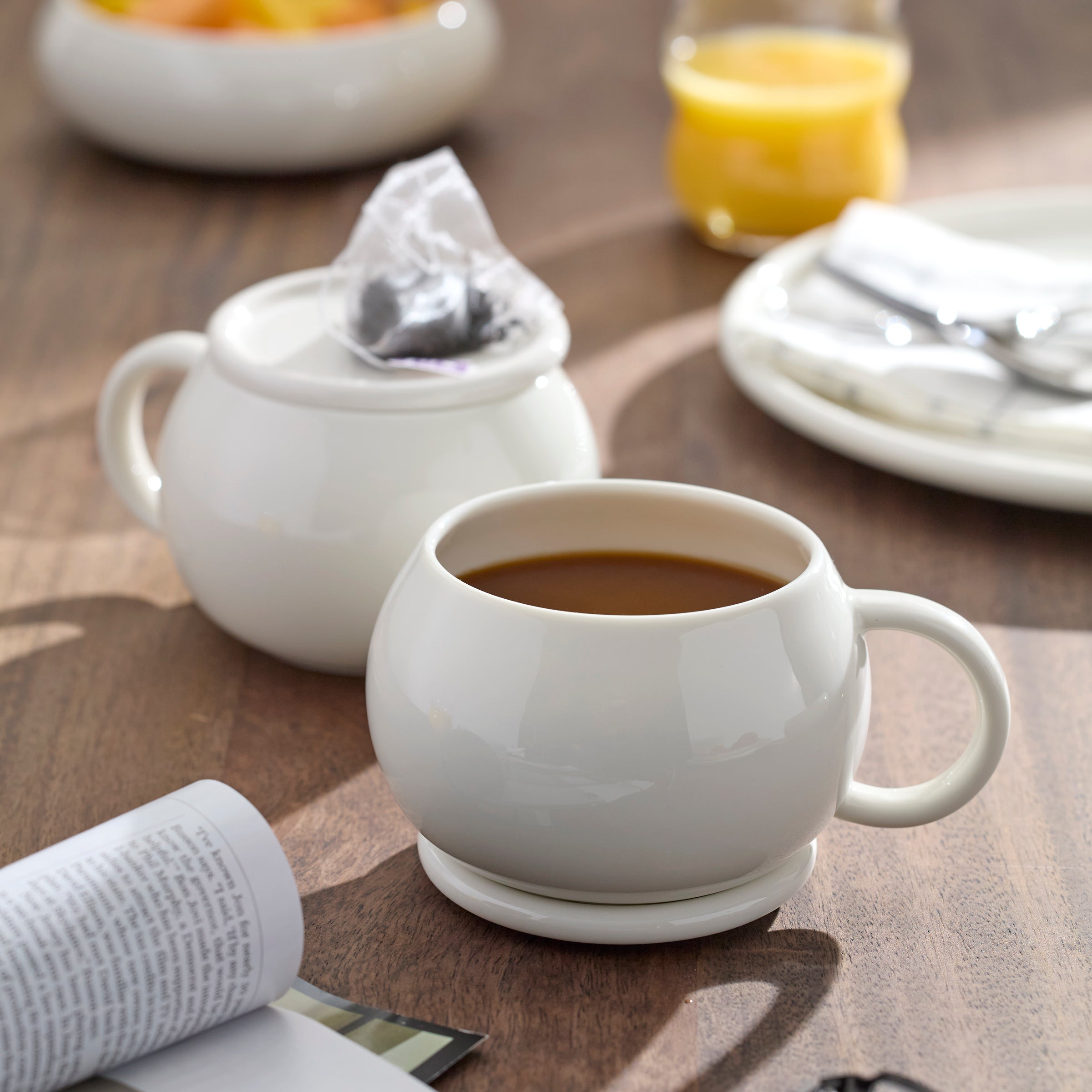 Quirk Mugs with Coaster, Set of 4 - Image 2