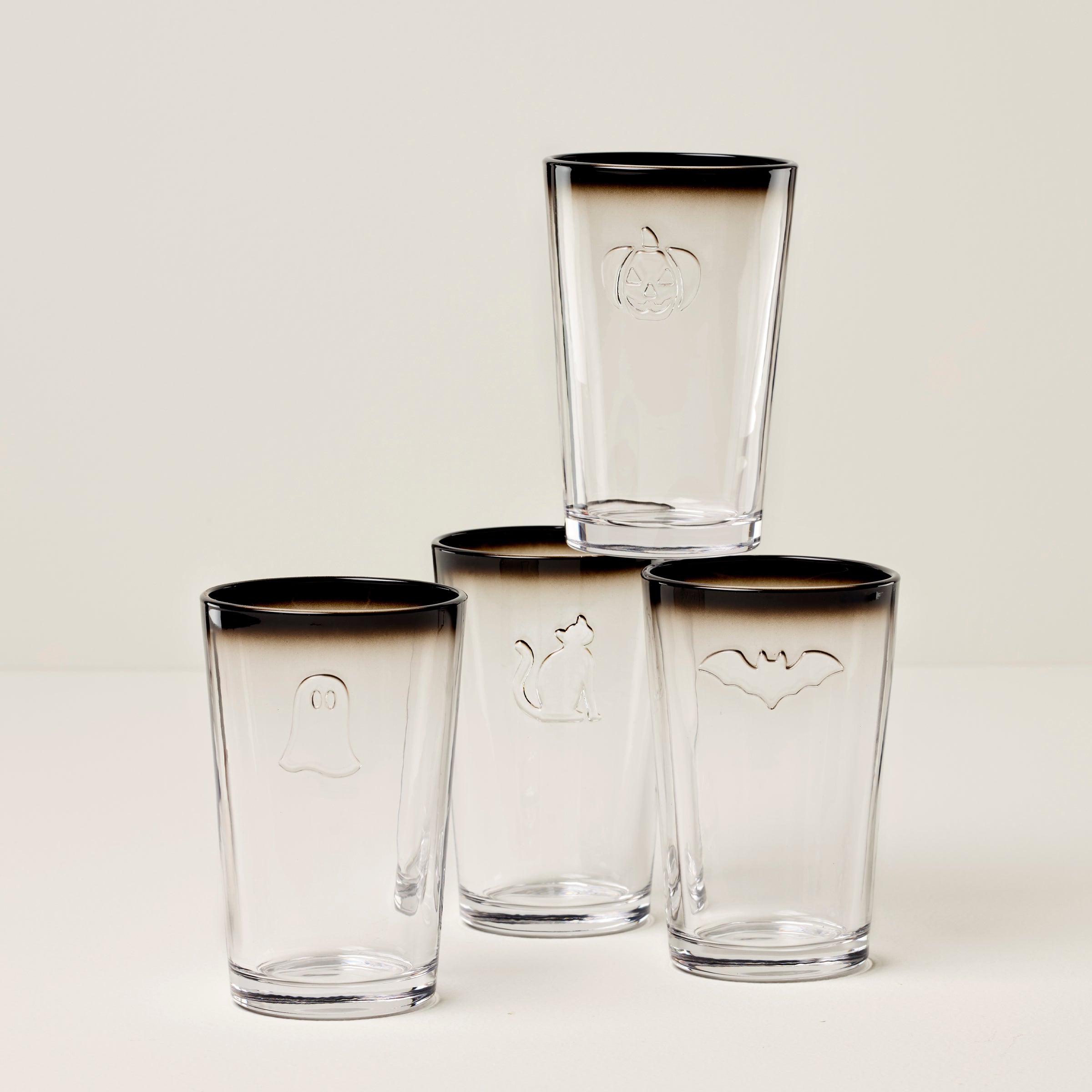 Halloween Embossed Tumbler, Set of 4