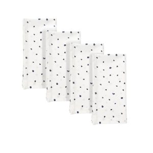 Blue Bay Dot Dinner Napkins, Set of 4