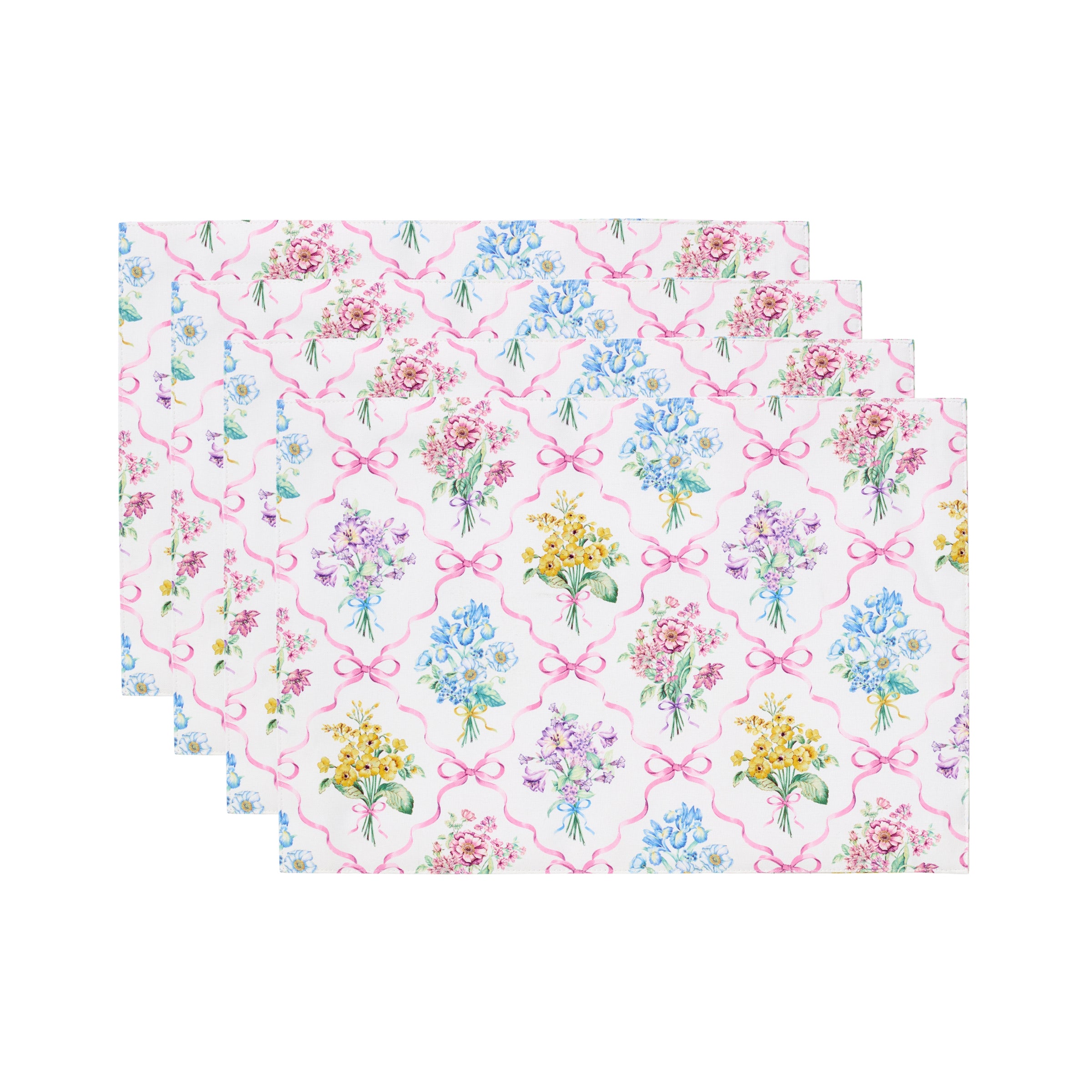 Bouquet Ribbon Placemats, Set of 4 - Image 2