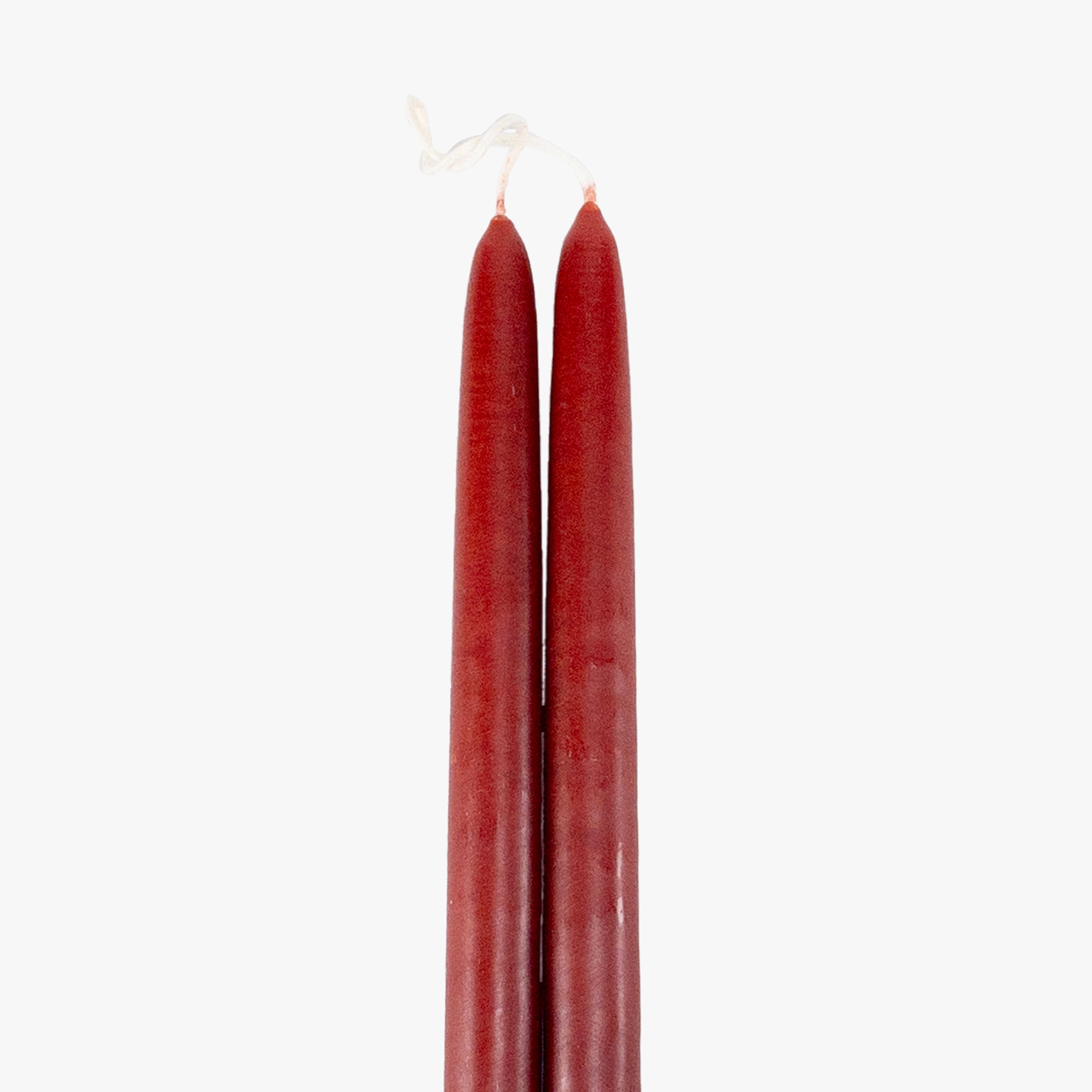 Dripless Rust 12" Taper Candles, Set of 2 - Image 2