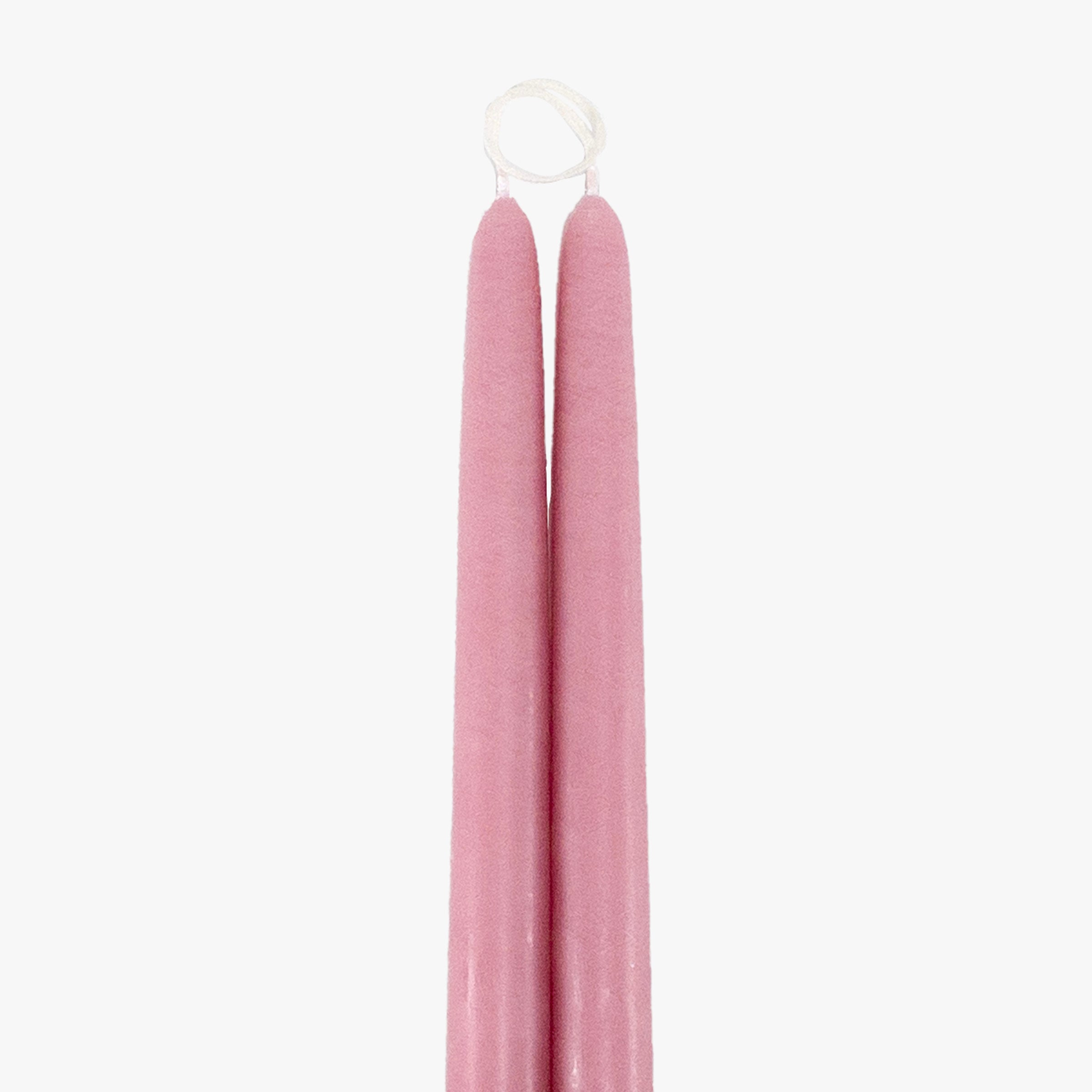 Dripless Vintage Rose 12" Taper Candles, Set of 2 - Image 2