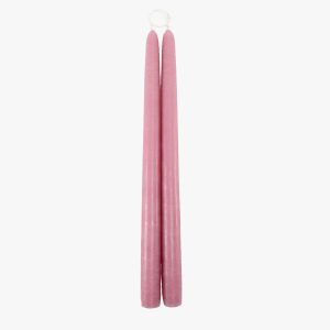 Dripless Vintage Rose 12" Taper Candles, Set of 2