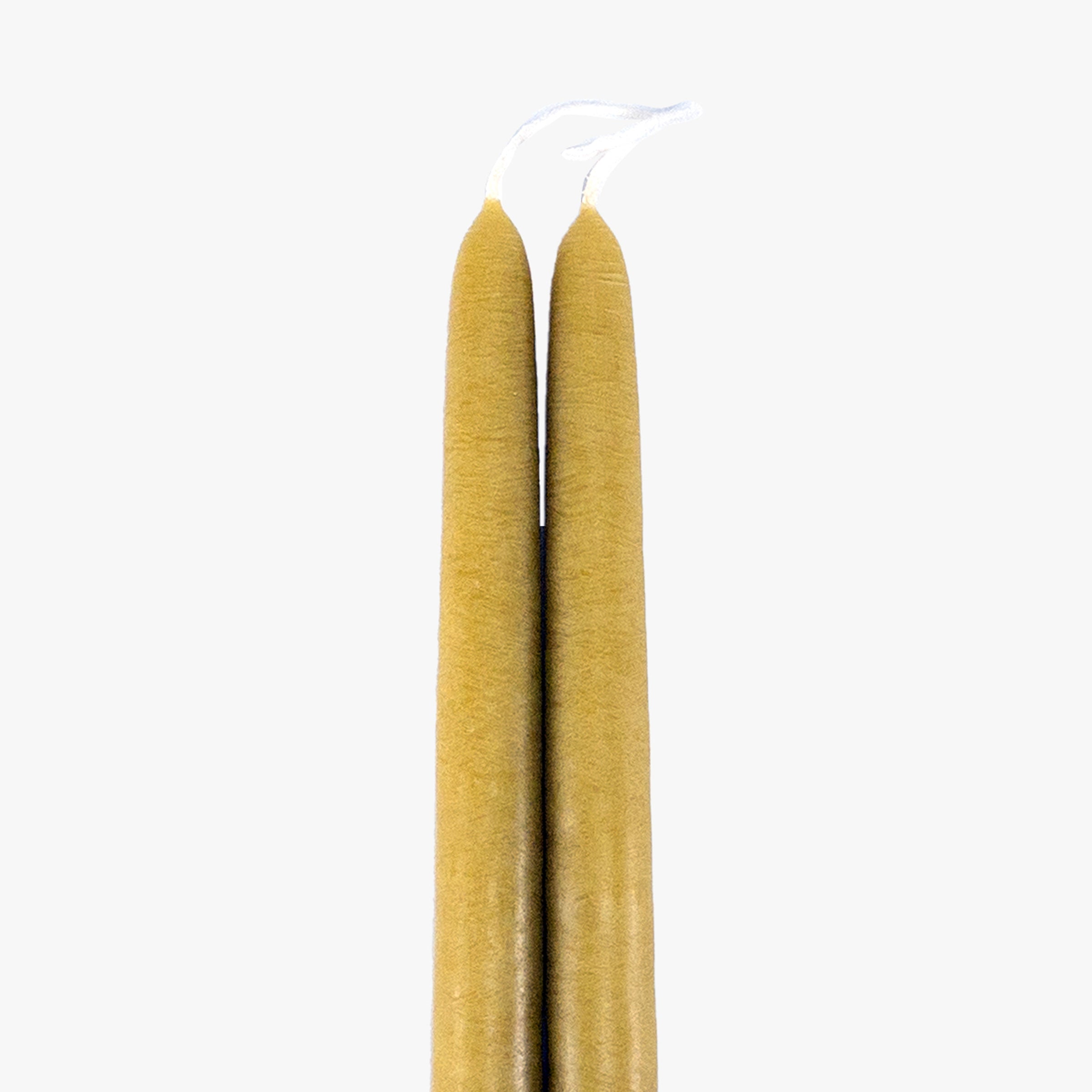 Dripless Chartreuse 12" Taper Candles, Set of 2 - Image 2