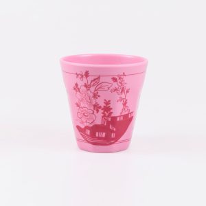 Pink Vintage Botanical Reusable Cups, Set of 4