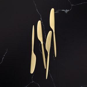 Gaze Champagne Satin Spreaders, Set of 4