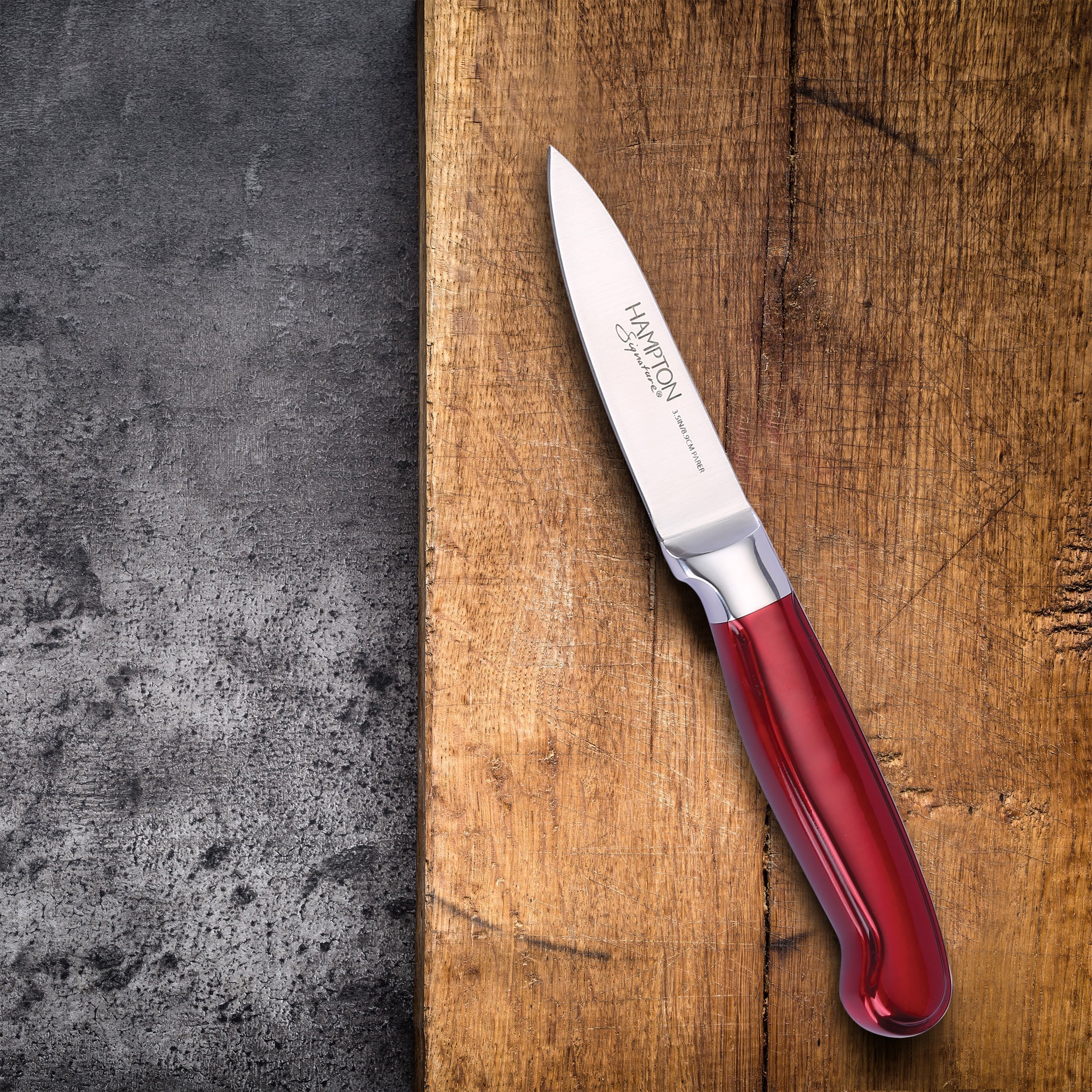 Rorik Red 3.5" Paring Knife with Blade Guard - Image 2
